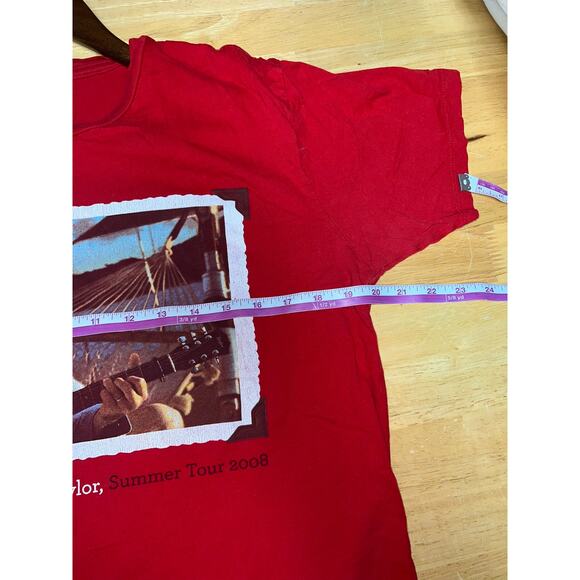 Womens James Taylor Tour Shirt Summer Concert 2008 Band Of Legends Tee M - Picture 9 of 10